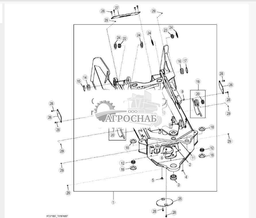 Рама оборудования (двухфункциональная) (с крыльями) 